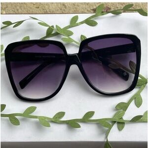 Black Oversized Square Sunglasses